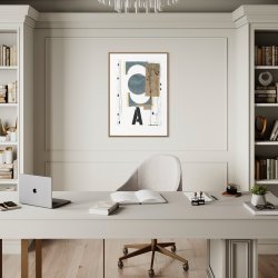 A For Abstract kunstplakat