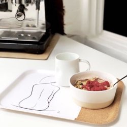 Bakke med kork One Line Silhouette