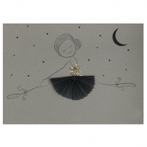 Ballerina Amalie Plisse print
