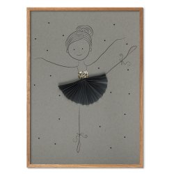 Ballerina Alba Plisse print
