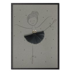 Ballerina Alba Plisse print