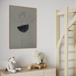 Ballerina Alba Plisse print