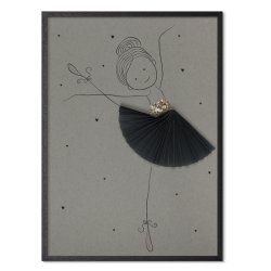 Ballerina Emma plisse print