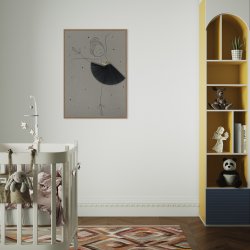 Ballerina Emma plisse print