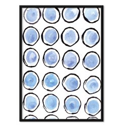 Blue Circles Art Print