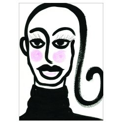 Blushing Girl Art Print