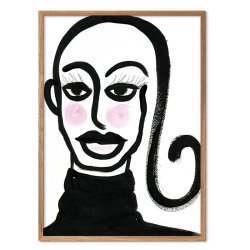 Blushing Girl Art Print