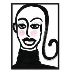 Blushing Girl Art Print