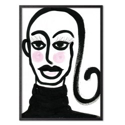 Blushing Girl Art Print