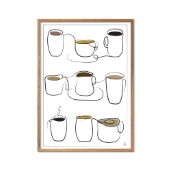 Coffee Cups art print