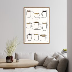 Coffee Cups art print