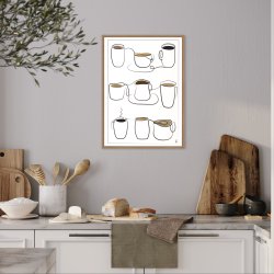 Coffee Cups art print