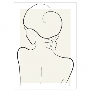 Embracing Silhouette art print