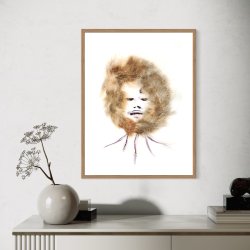 Fur Girl Art Print