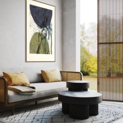 Golden Abstract art print