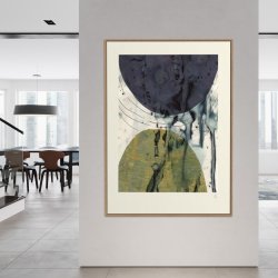 Golden Abstract art print