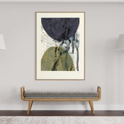 Golden Abstract art print