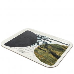 Tray  Golden Abstract