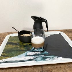 Tray  Golden Abstract