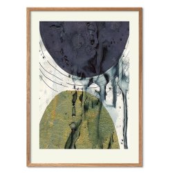 Golden Abstract art print