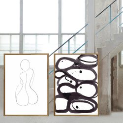 Hourglass Silhouette art print