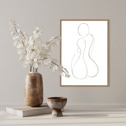 Hourglass Silhouette art print