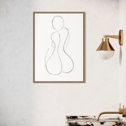 Hourglass Silhouette art print