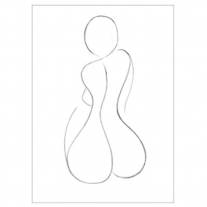 Hourglass Silhouette art print