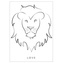 Lion Art print