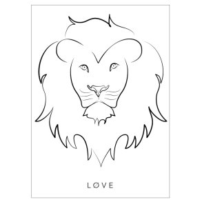 Lion Art print