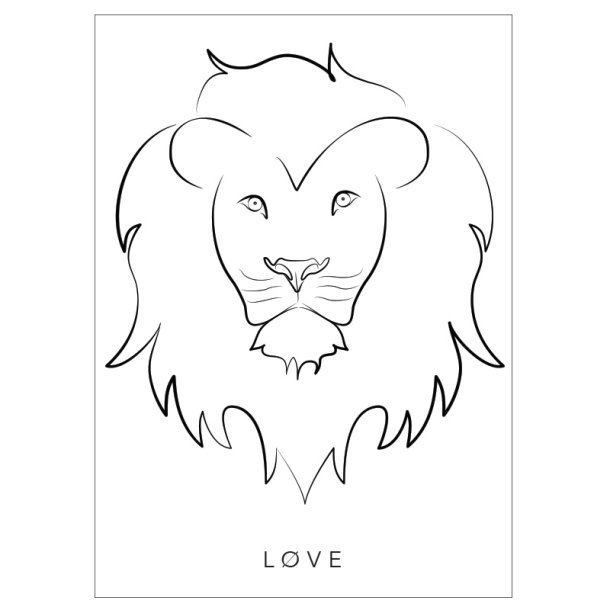 Lion Art print