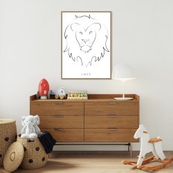 Lion Art print