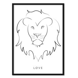 Lion Art print