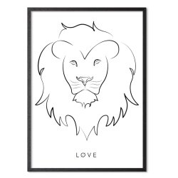Lion Art print