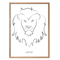 Lion Art print