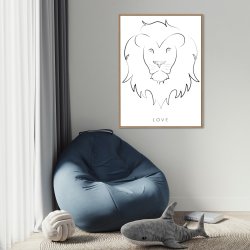 Lion Art print