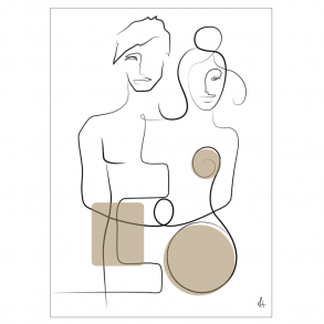 Lovers Art Print