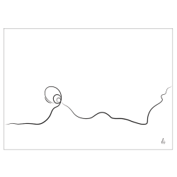 Lying Silhouette art print