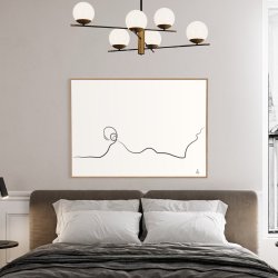 Lying Silhouette art print