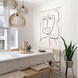 One Line Female Wall Hanging