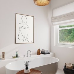 Sitting Silhouette kunstplakat