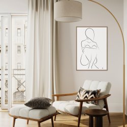 Sitting Silhouette kunstplakat