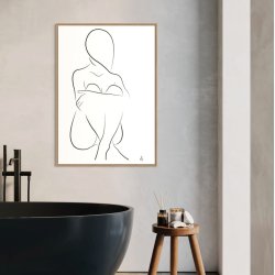 Sitting Silhouette kunstplakat