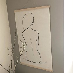 Wall hanging One Line Silhouette 
