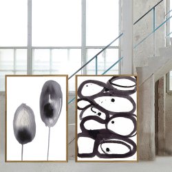 Organic Grey kunstplakat