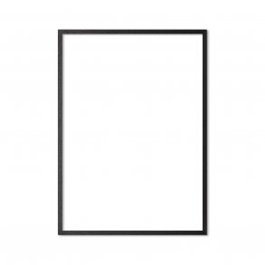 Frame in black painted wood