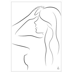 Simple Silhouette kunstplakat