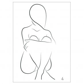 Sitting Silhouette art print