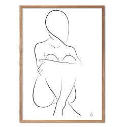 Sitting Silhouette kunstplakat