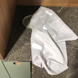 Viskestykke Coffee Cups Greige 